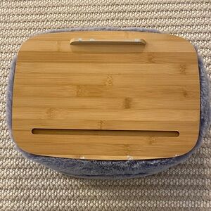 UGG Wooden Lap Desk with Gray Cushion